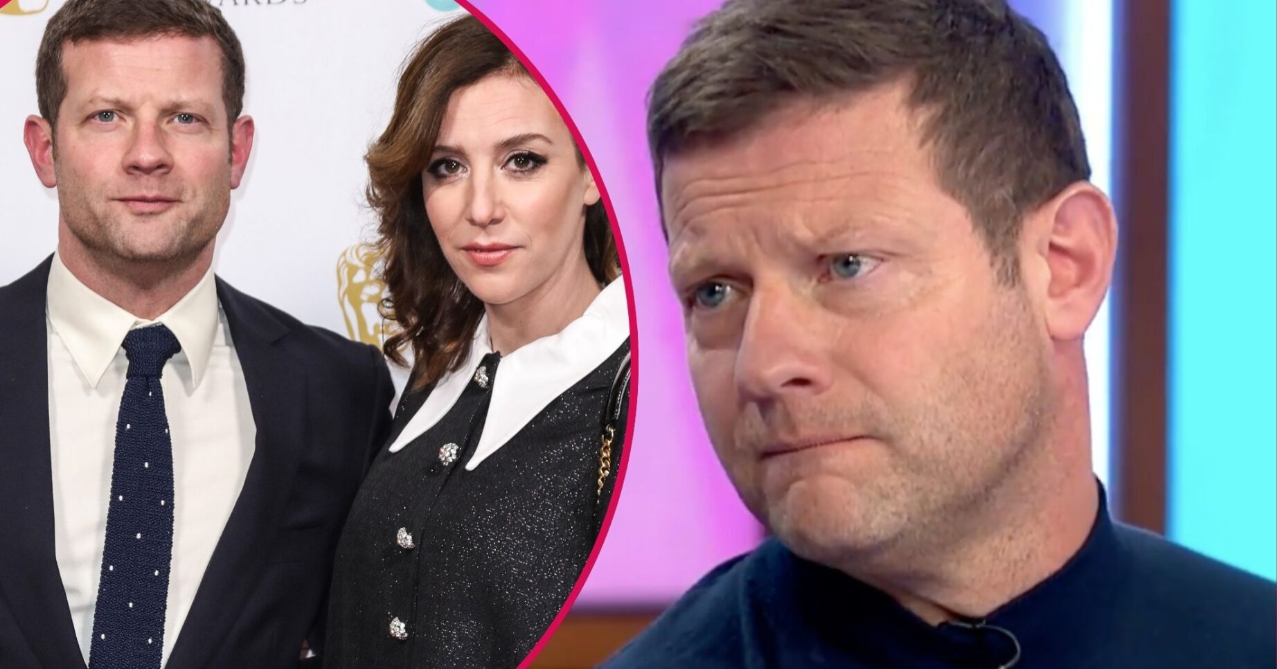 Dermot and his wife looking serious