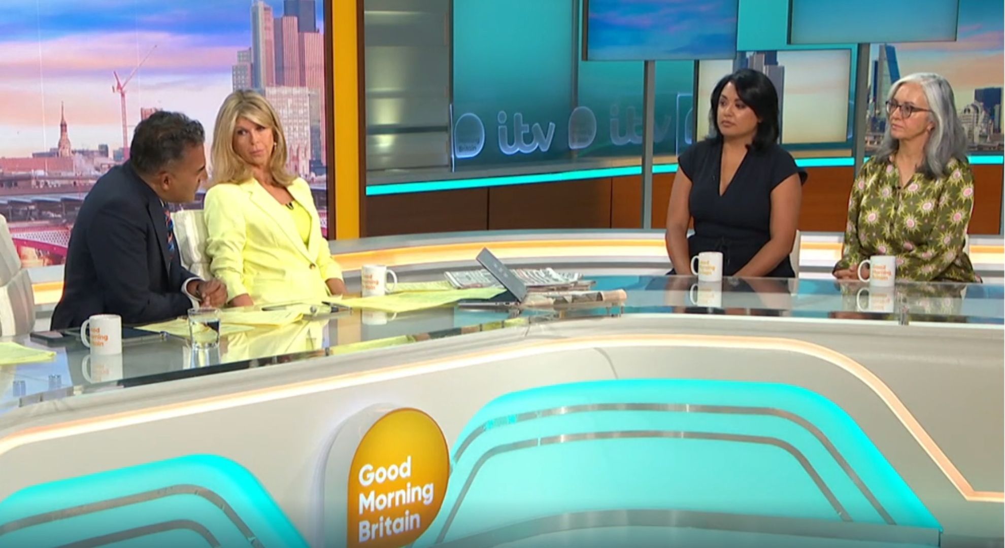 Adil Ray, Kate Garraway and guests on GMB