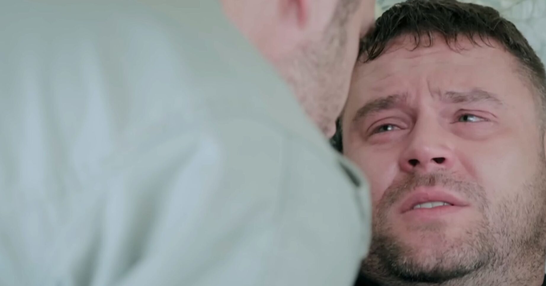 Aaron is terrified of John (Credit: ITV)