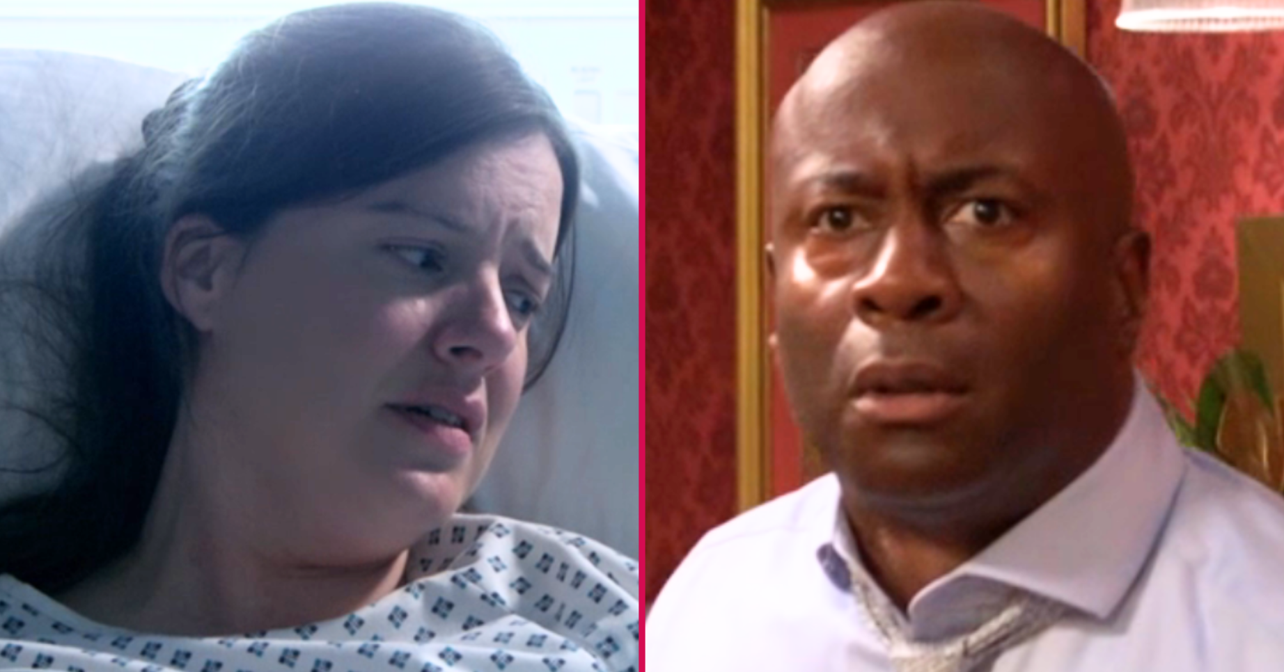 Composite image of Zoe and Anthony on EastEnders (Credit: BBC/Composite: ED!)