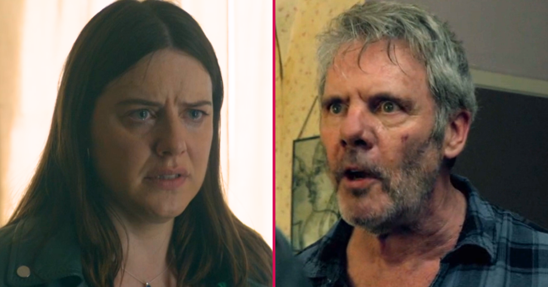 Composite image of Zoe Slater and Greg Dolan on EastEnders (Credit: BBC/Composite: ED!)