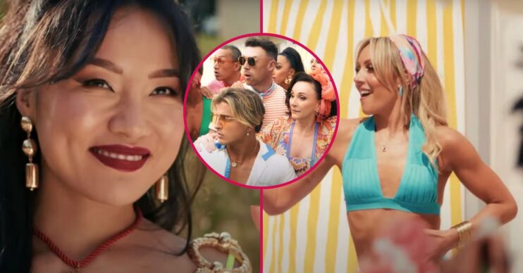 Nancy Xu / Carlos Gu, Kai Widdrington, Nikita Kuzmin, Shirley Ballas / Amy Dowden in a Strictly promo