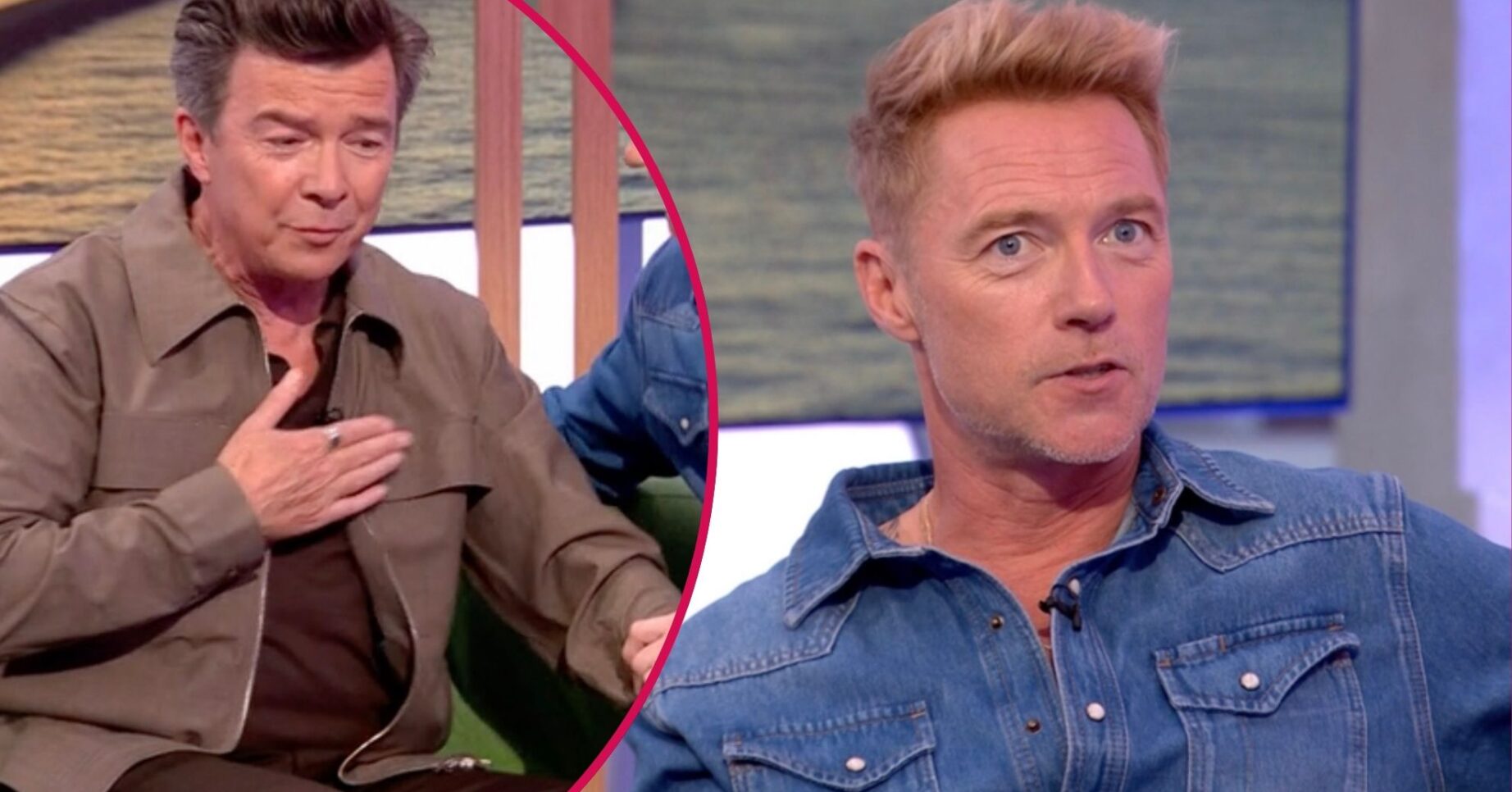 Ronan Keating and Rick Astley on The One Show