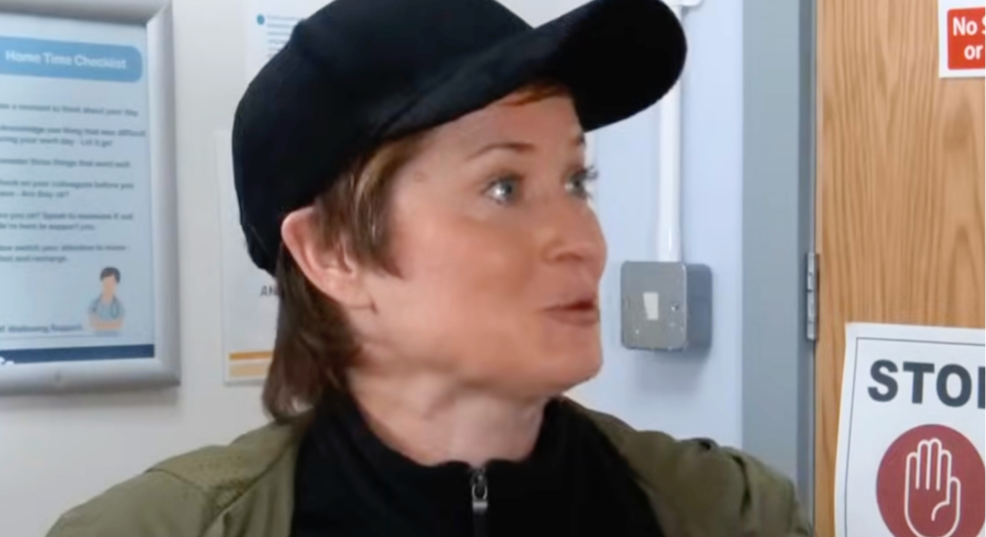 Coronation Street's Becky Swain in cap