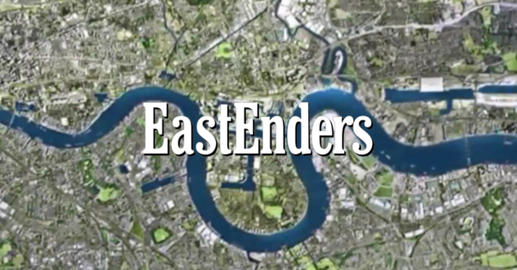 EastEnders logo and background (Credit: BBC/Composite: EI)