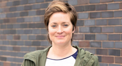 Coronation Street's Becky Swain smiling