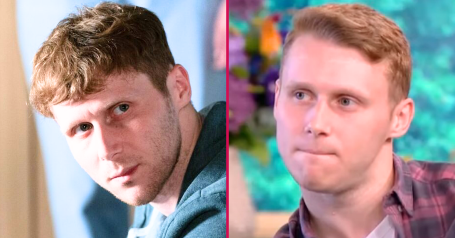 Composite image of Jamie Borthwick on EastEnders; as Jay Brown, and on This Morning (Credit: ITV/Composite: ED!)