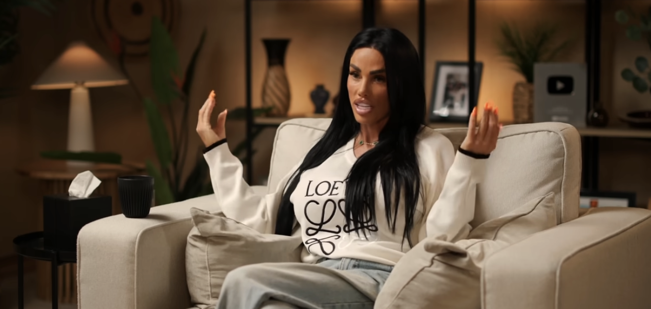 Katie Price on podcast