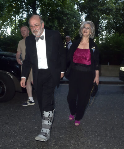 David Turner and Maureen Lipman hand-in-hand