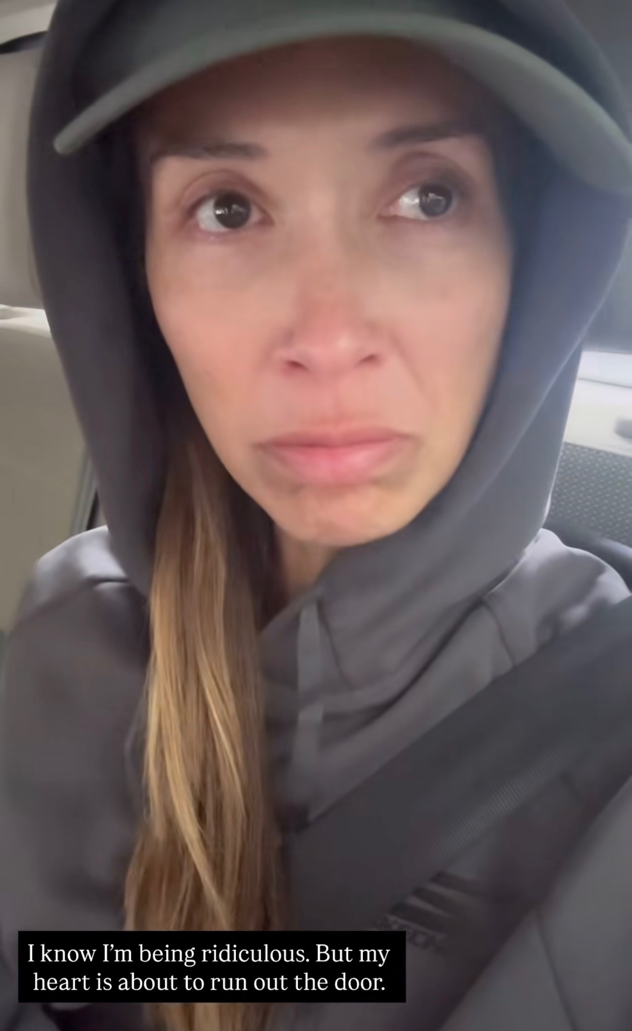 Myleene crying on her IG story