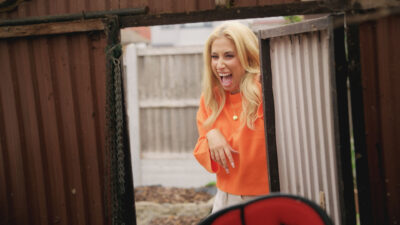 Stacey Solomon smiling on Sort Your Life Out