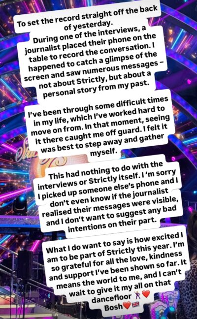 Thomas' IG story