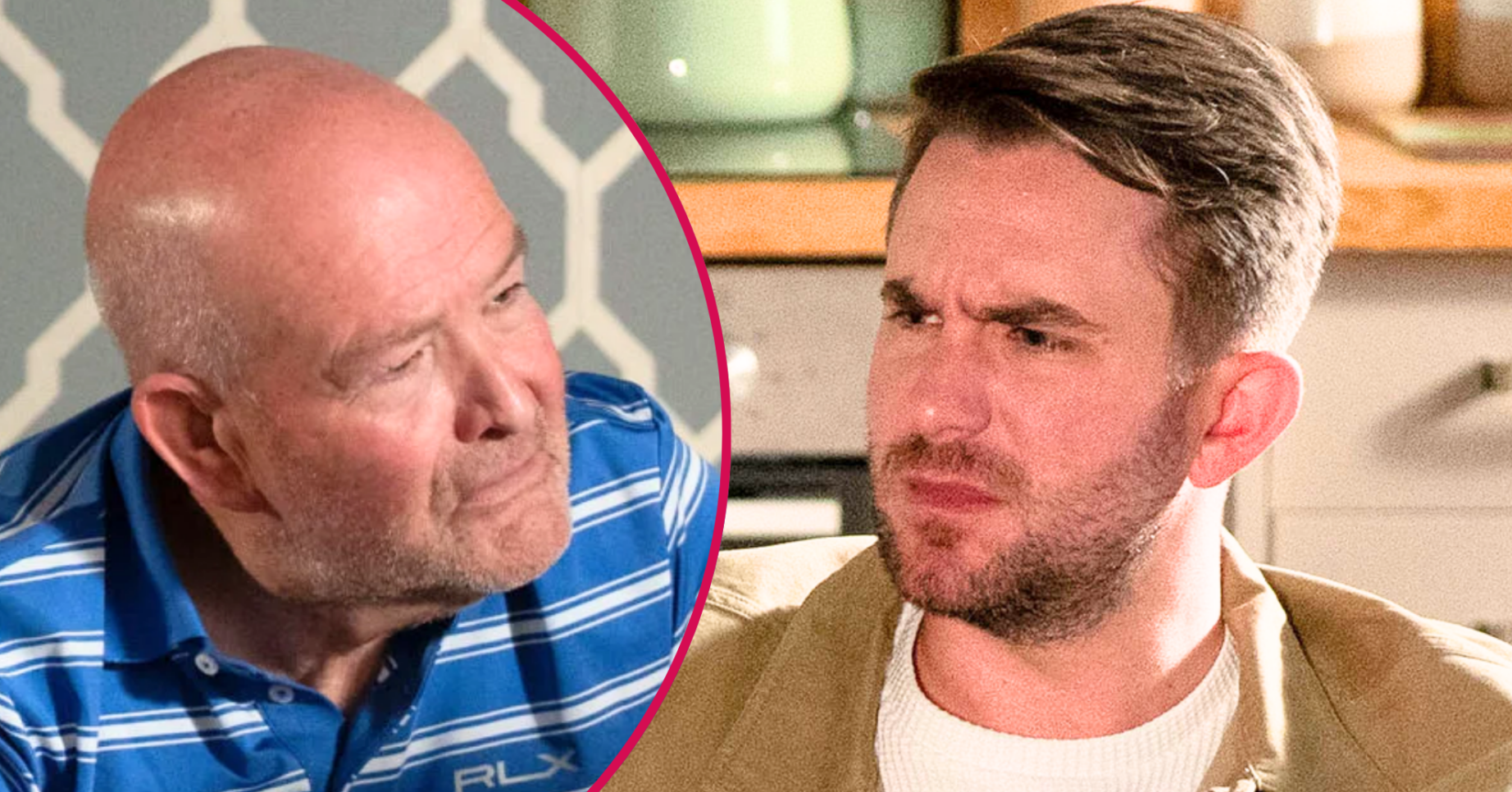 Callum looks suspicious on EastEnders; inset, Jonno (Credit: BBC/Composite: ED!)