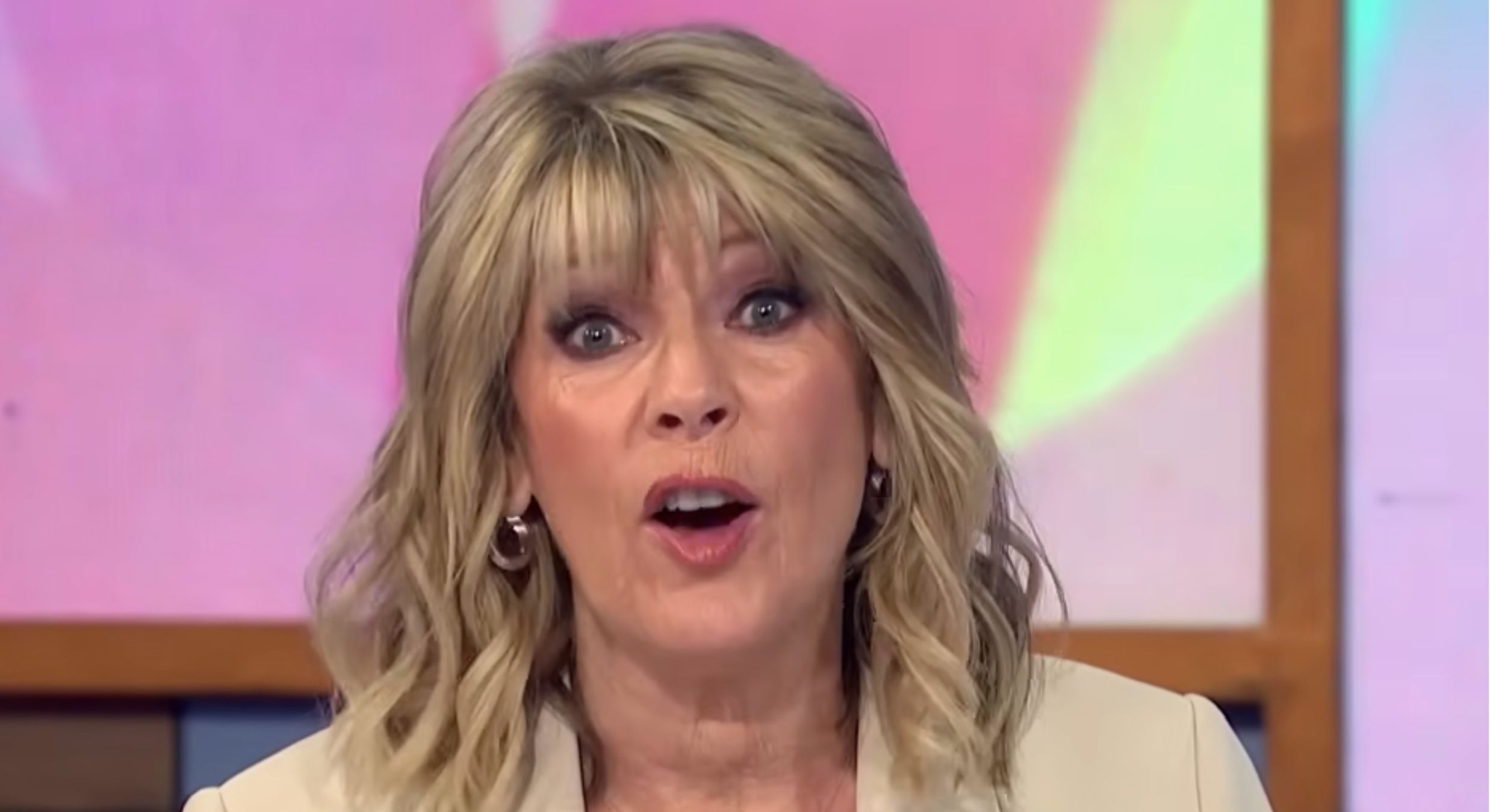 Ruth Langsford, 65, cruelly trolled as she goes bare-faced in plunging robe