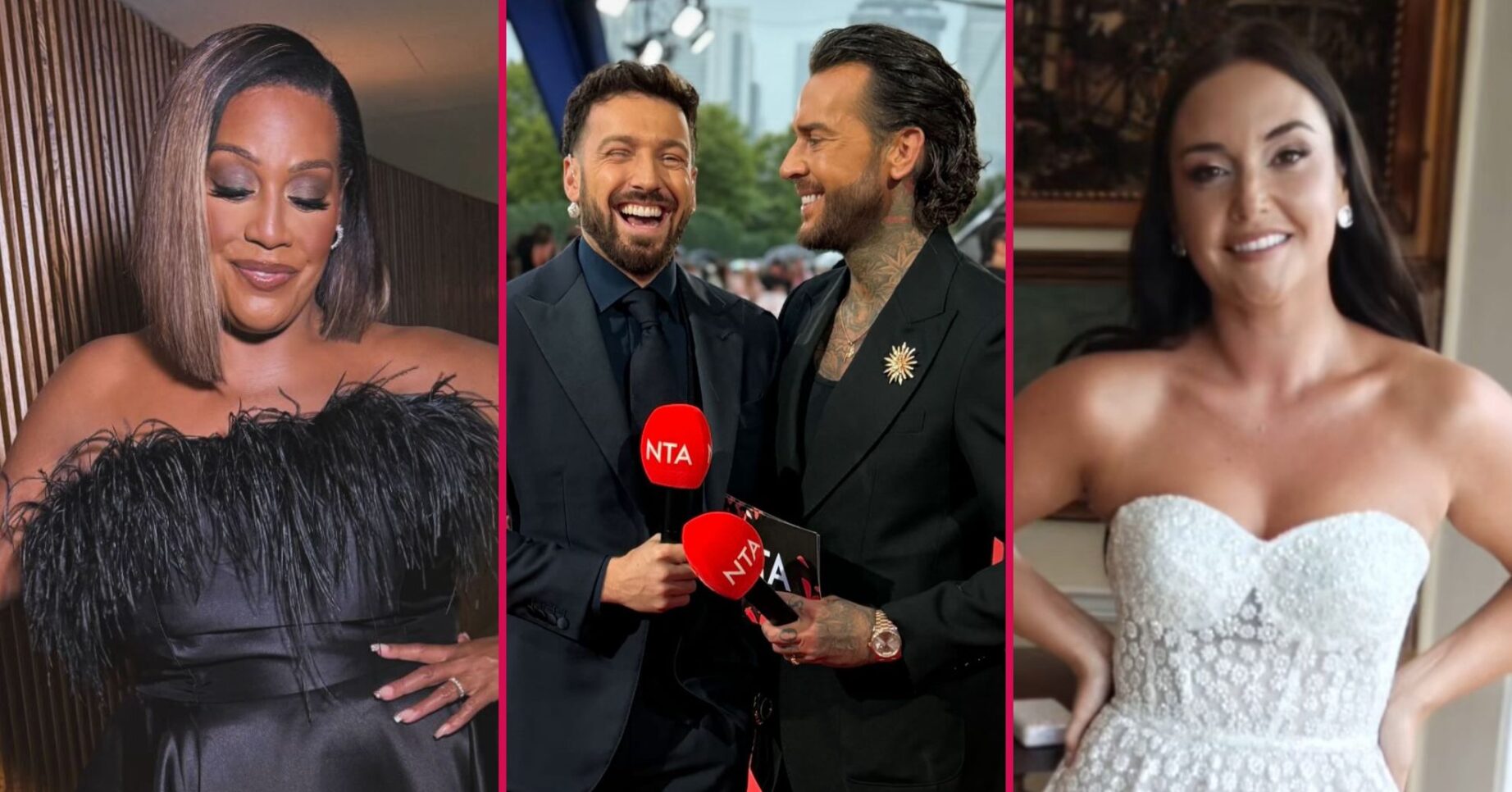 ED triple pic: Alison Hammond / sAM thompson and Pete Wicks / Jacqueline Jossa