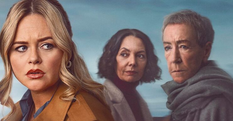 The Rumour promo shot of Emily Atack, Joanne Whalley and Ellie Haddington