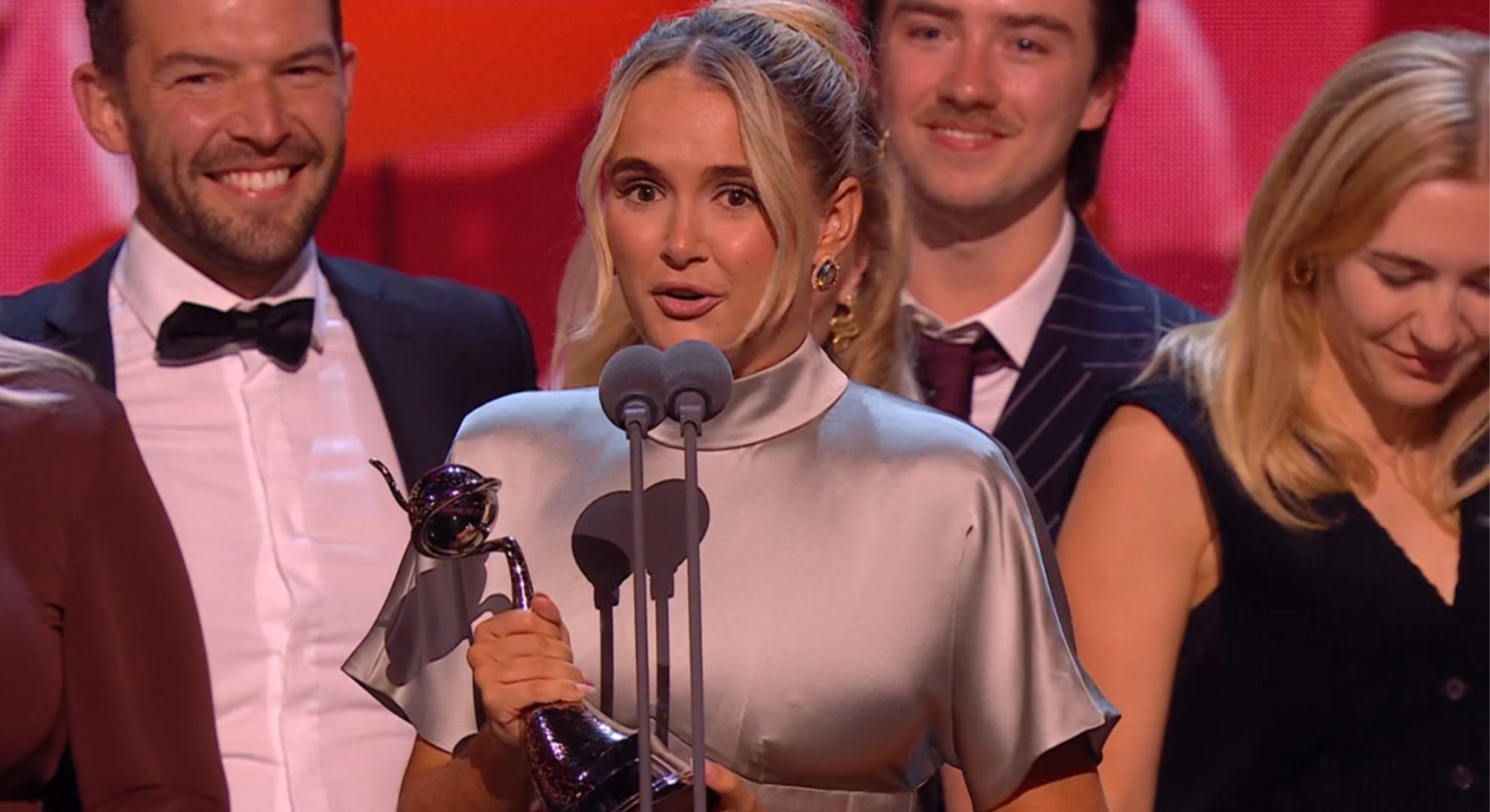 Molly-Mae receiving her NTA award