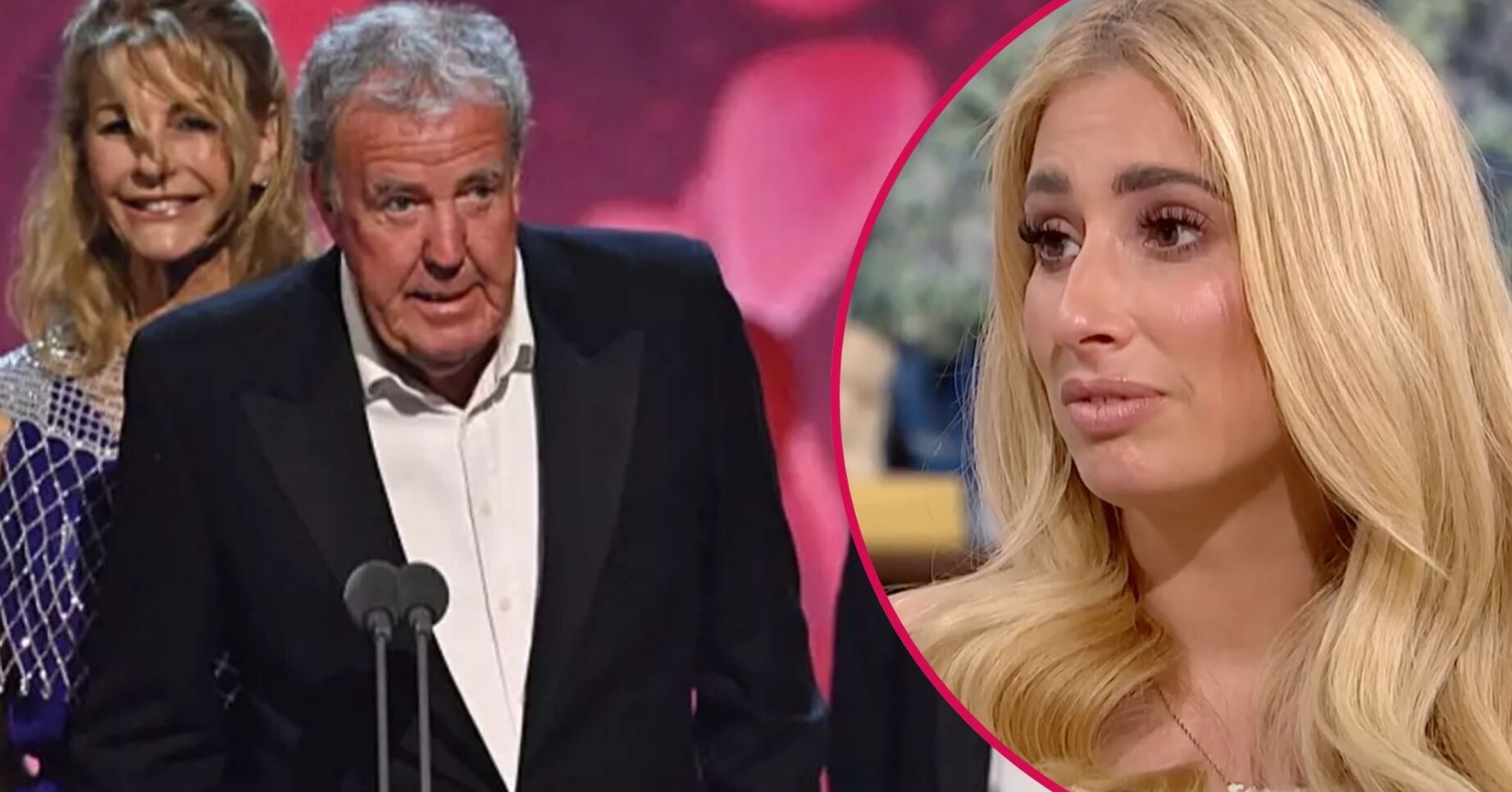 Jeremy Clarkson and Stacey Solomon