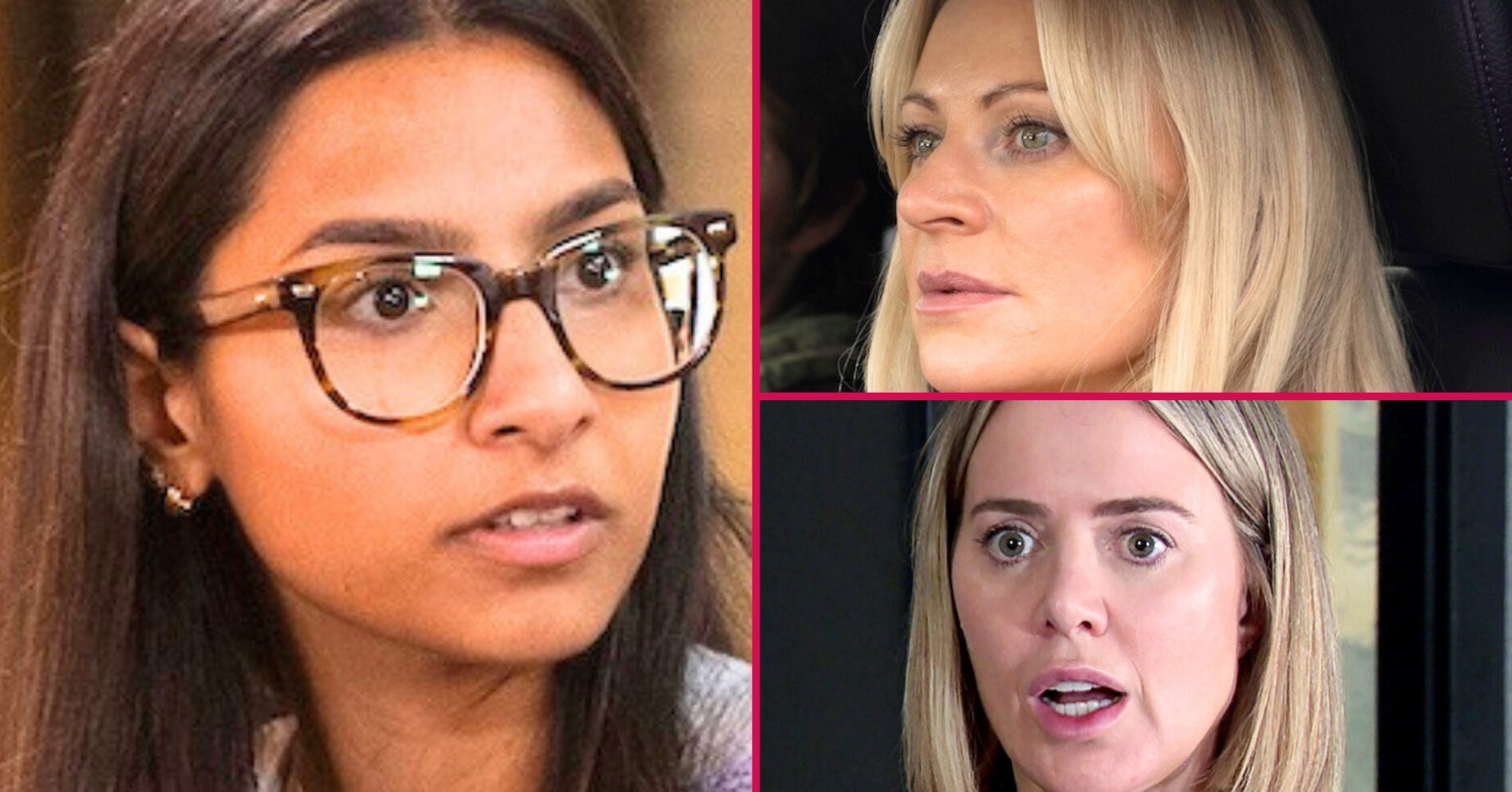 Coronation Street's Asha, Lisa, Abi