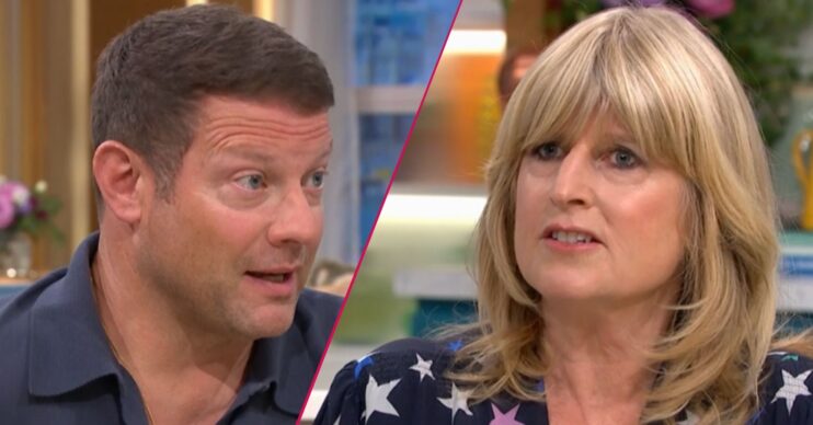 ED split pic: Dermot O'Leary and Rachel Johnson on This Morning
