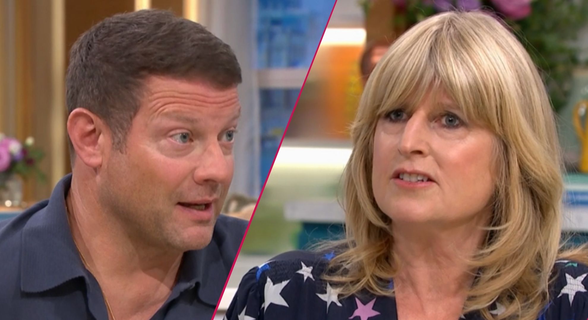 Dermot O’Leary ‘triggered’ in heated debate with This Morning co-star Rachel Johnson: ‘Hang on a minute’