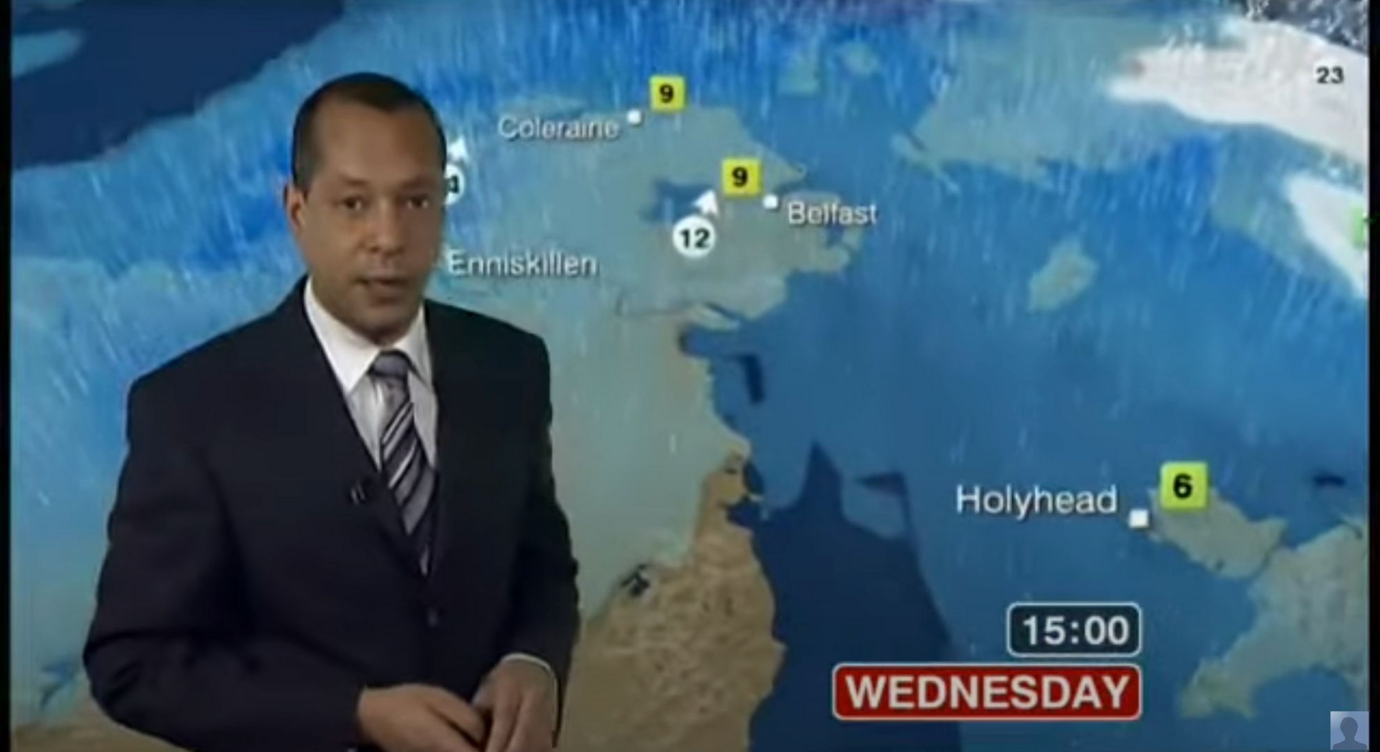 Jay Wynne presenting the weather