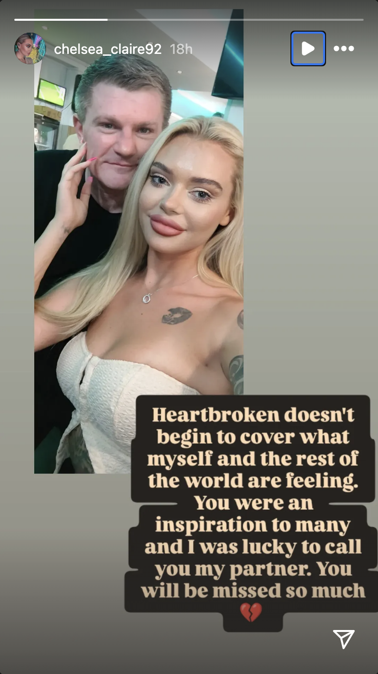 Ricky Hatton and Chelsea Claire 