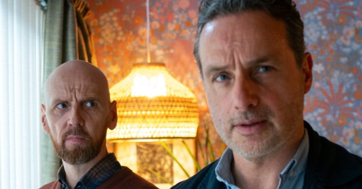 Andrew Lincoln and Ewen Bremner in Coldwater