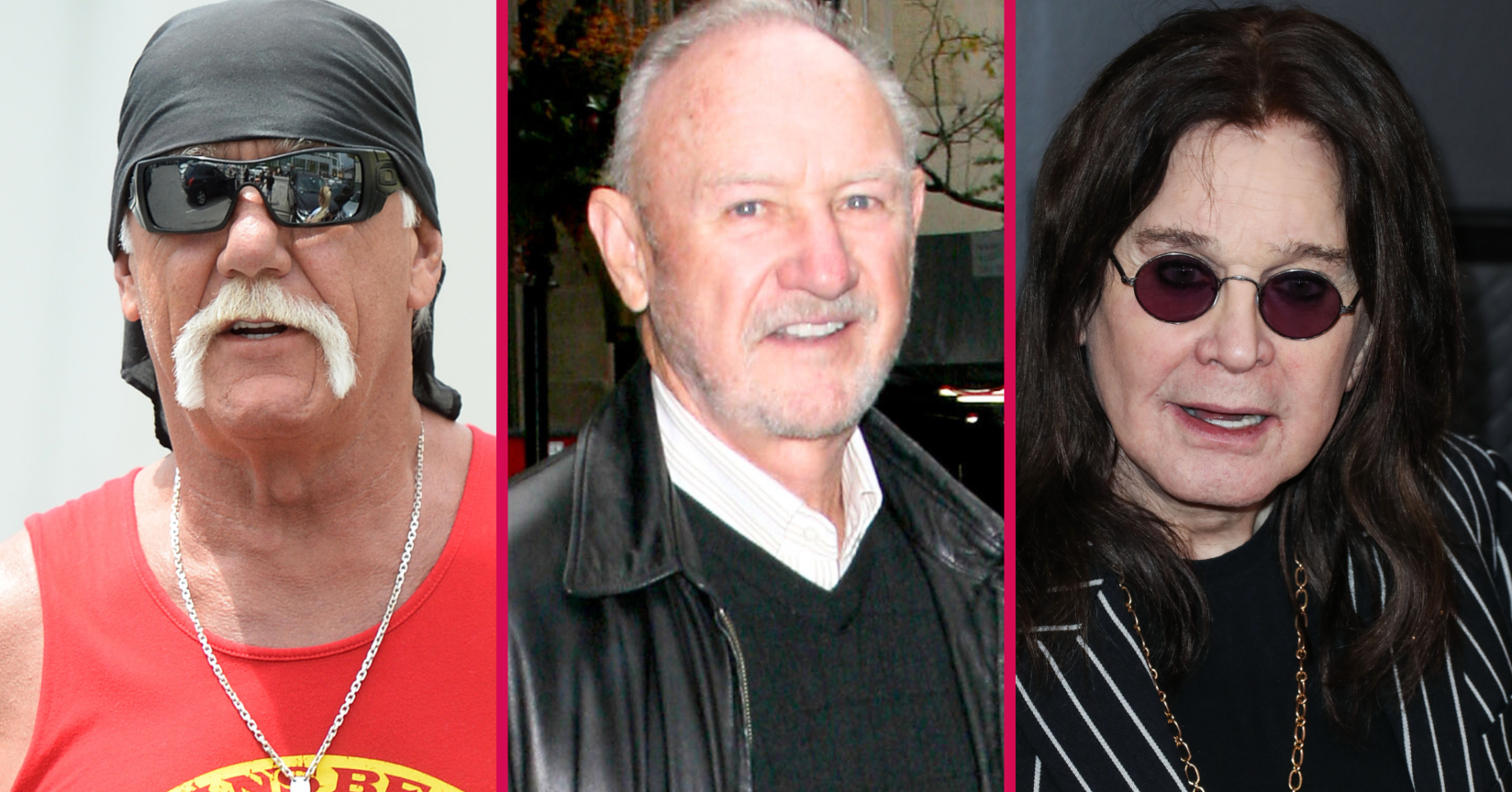Hulk Hogan, Gene Hackman and Ozzy Osbourne