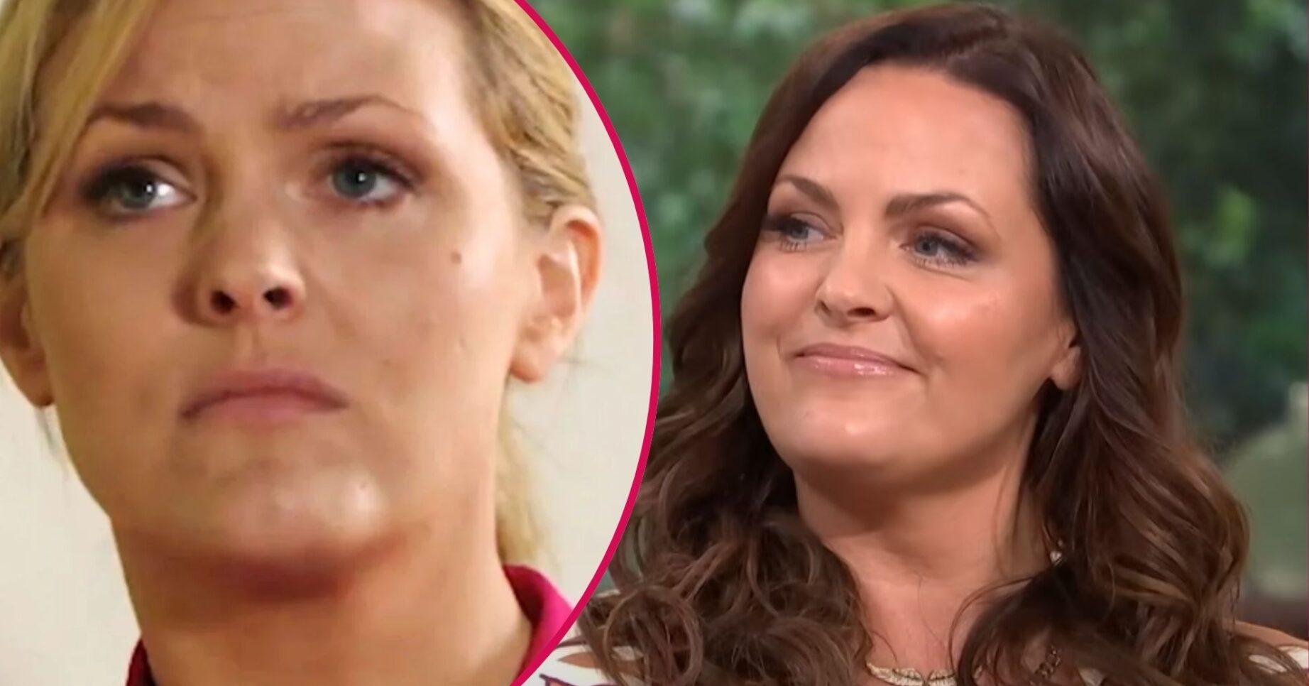 Jo Joyner in an interview with This Morning; inset, as Tanya Branning (Credit: ITV/BBC/Composite: ED!)