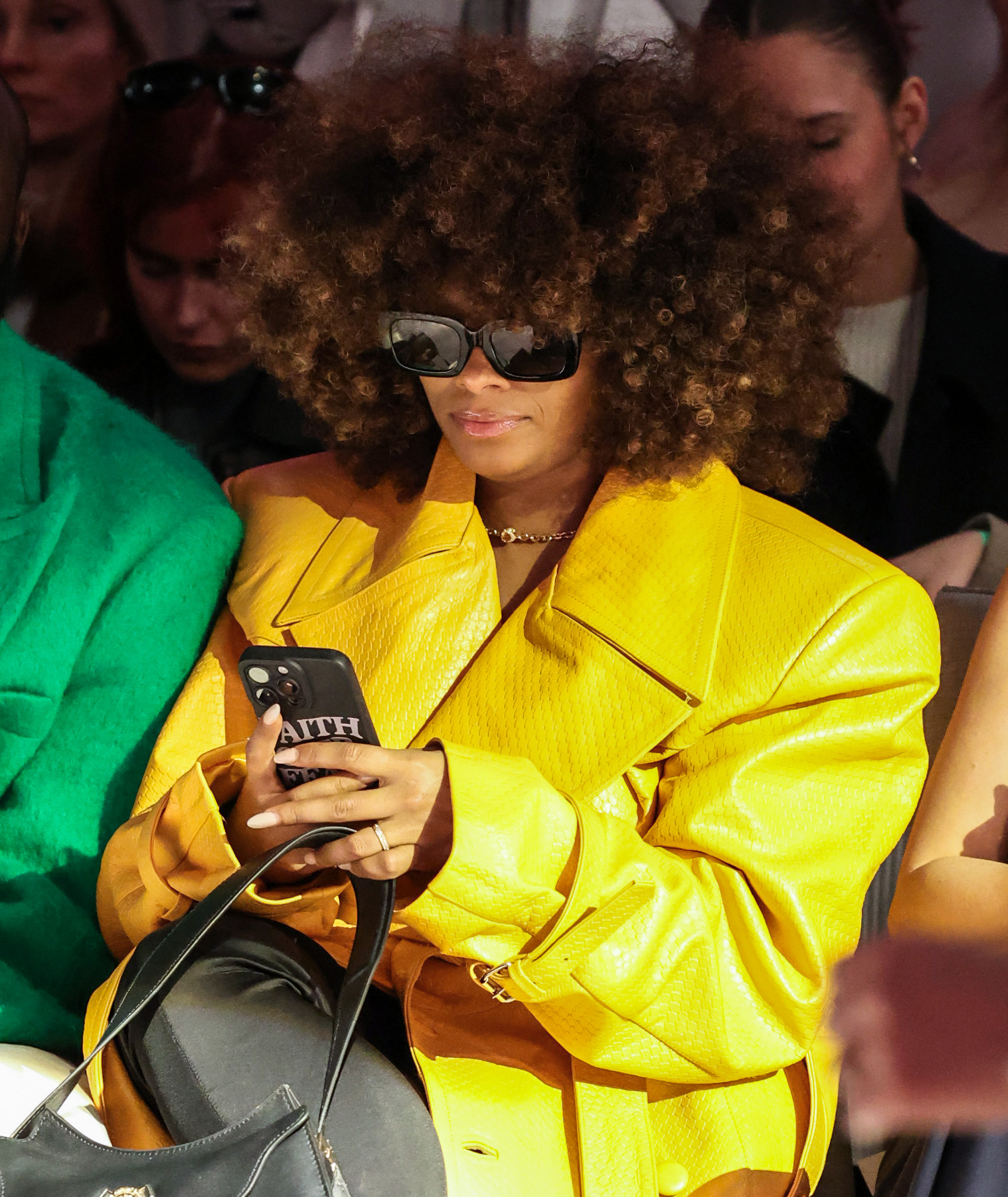 Fleur East at he Helen Anthony Catwalk Show during London Fashion Week.