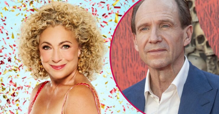 Alex Kingston and Ralph Fiennes