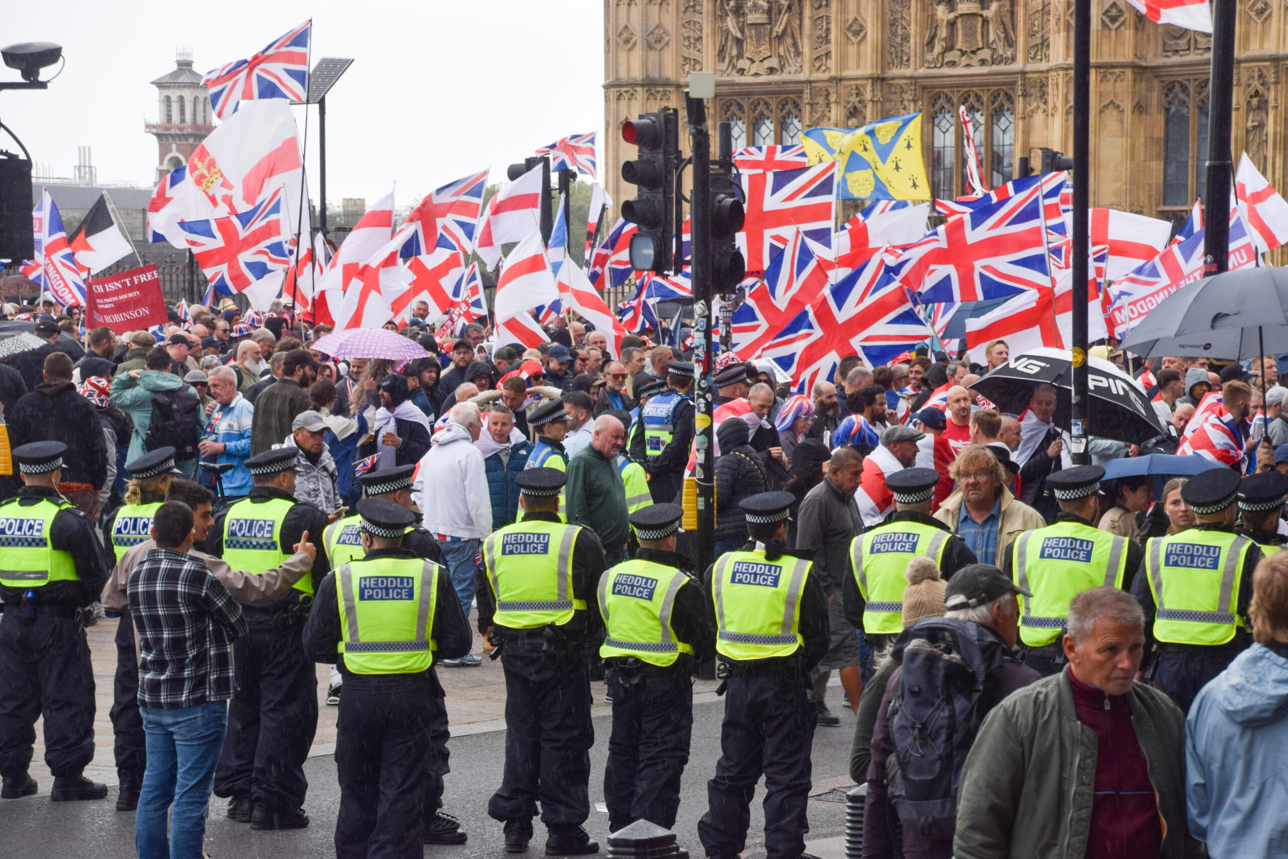 Far right rally in London
