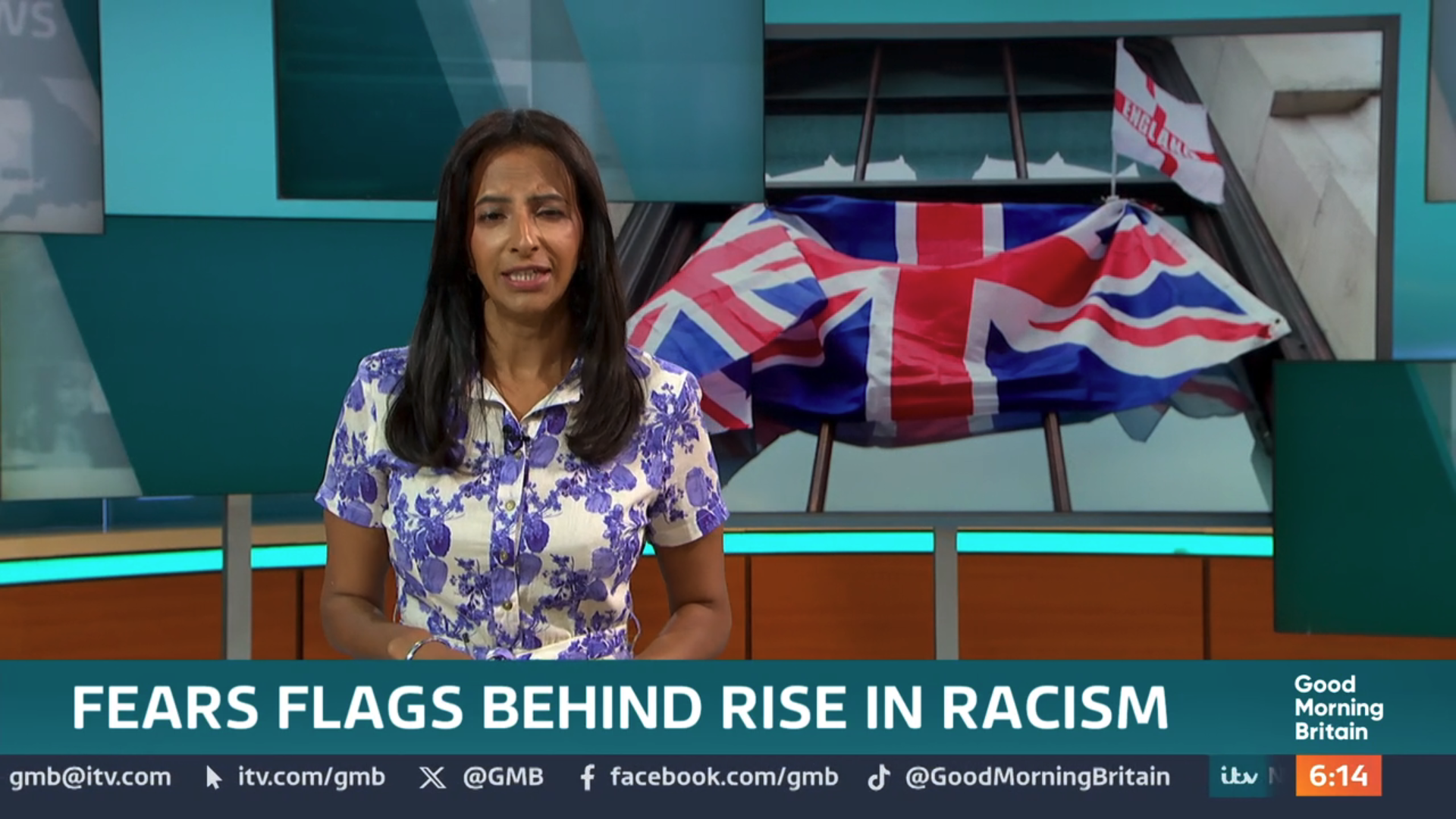 Ranvir Singh presenting GMB