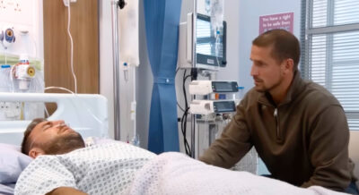 Coronation Street's Carl at Tyrone's hospital bedside
