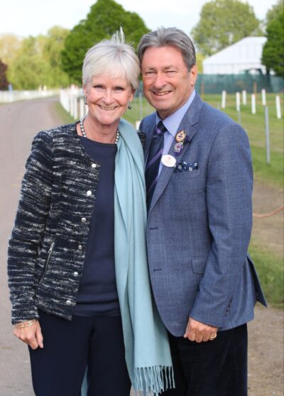 Alan and his wife smiling