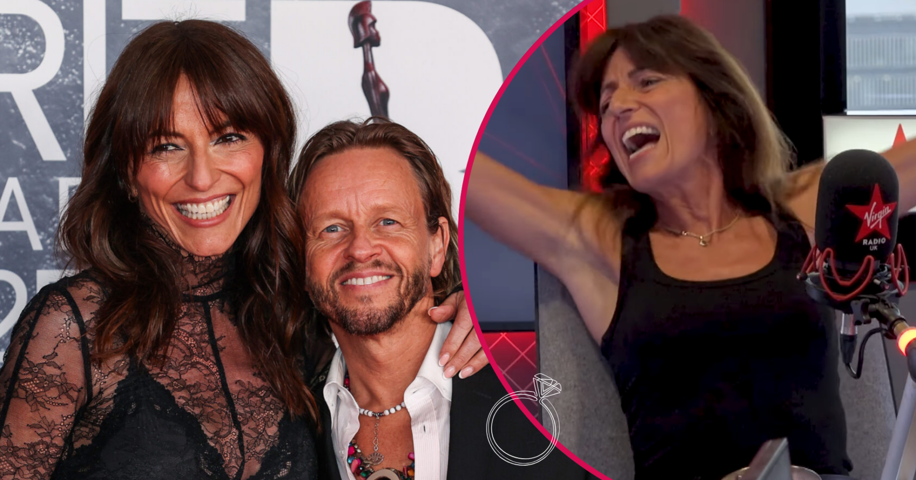 Davina McCall and Michael Douglas
