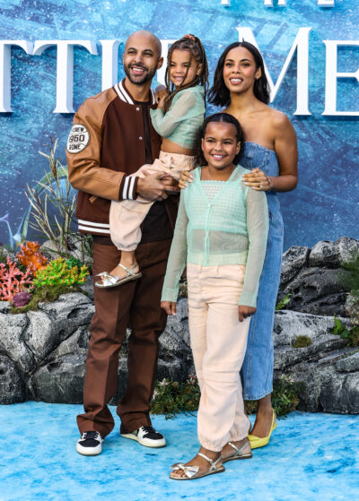 Rochelle and Marvin Humes with their daughters
