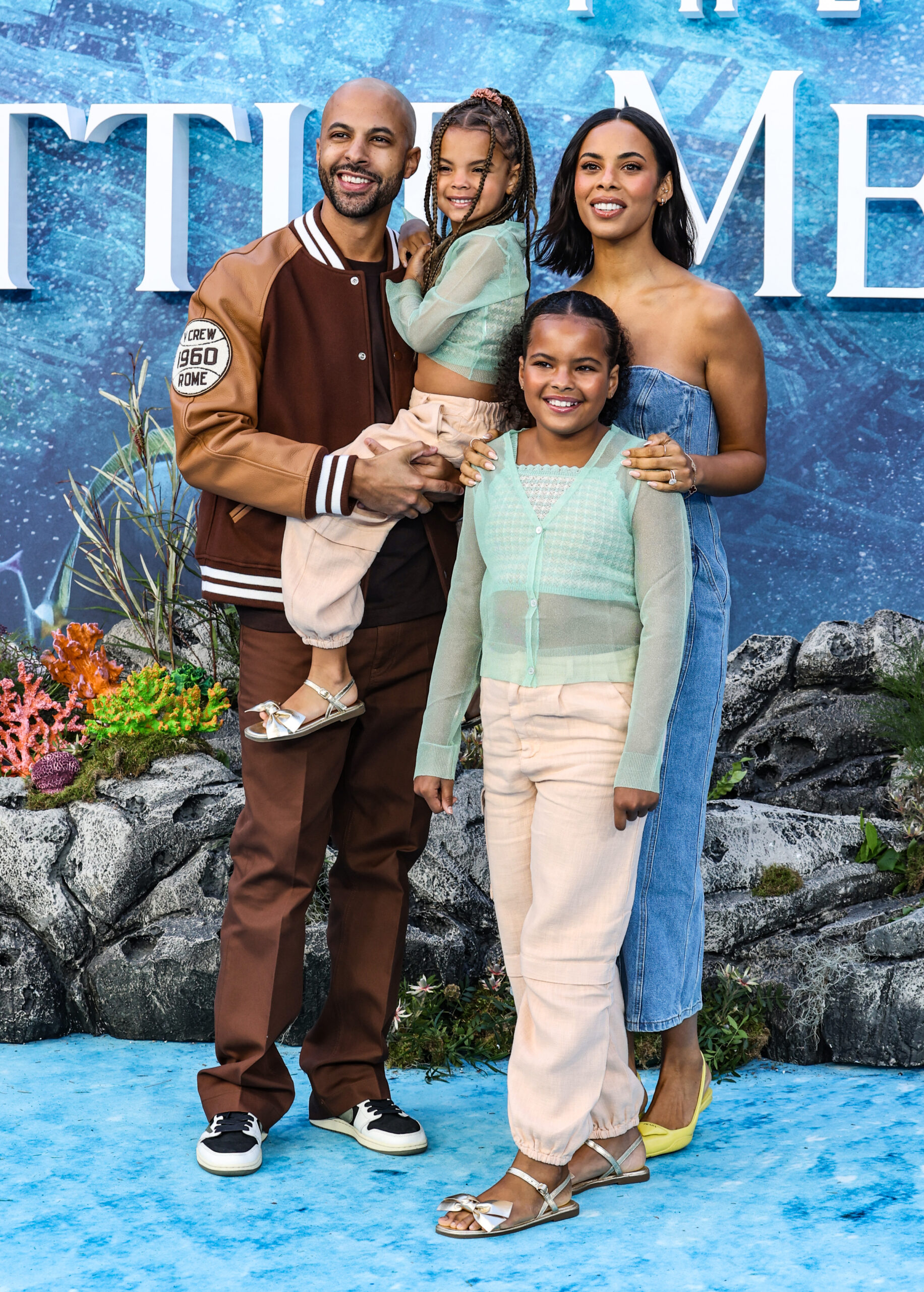 Rochelle and Marvin Humes with their daughters 