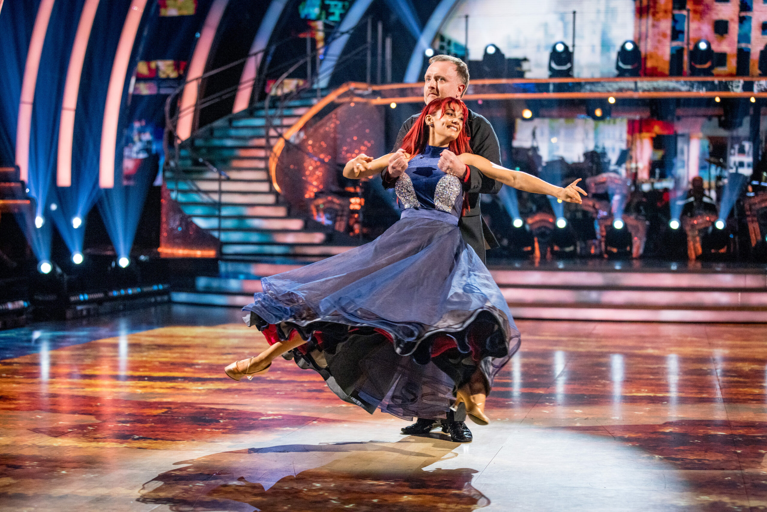 Dianne Buswell dancing with Chris McCausland