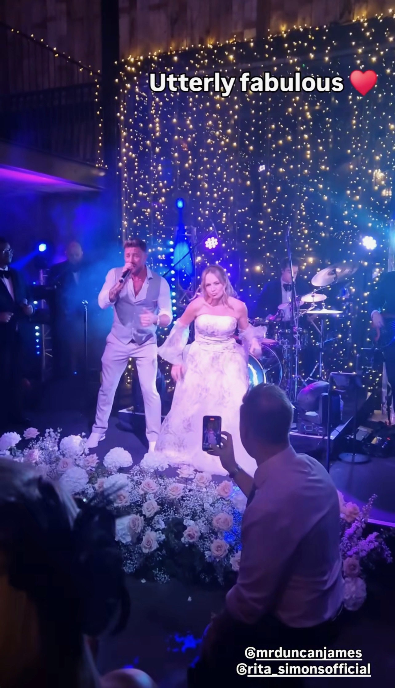 Rita and Duncan at her wedding