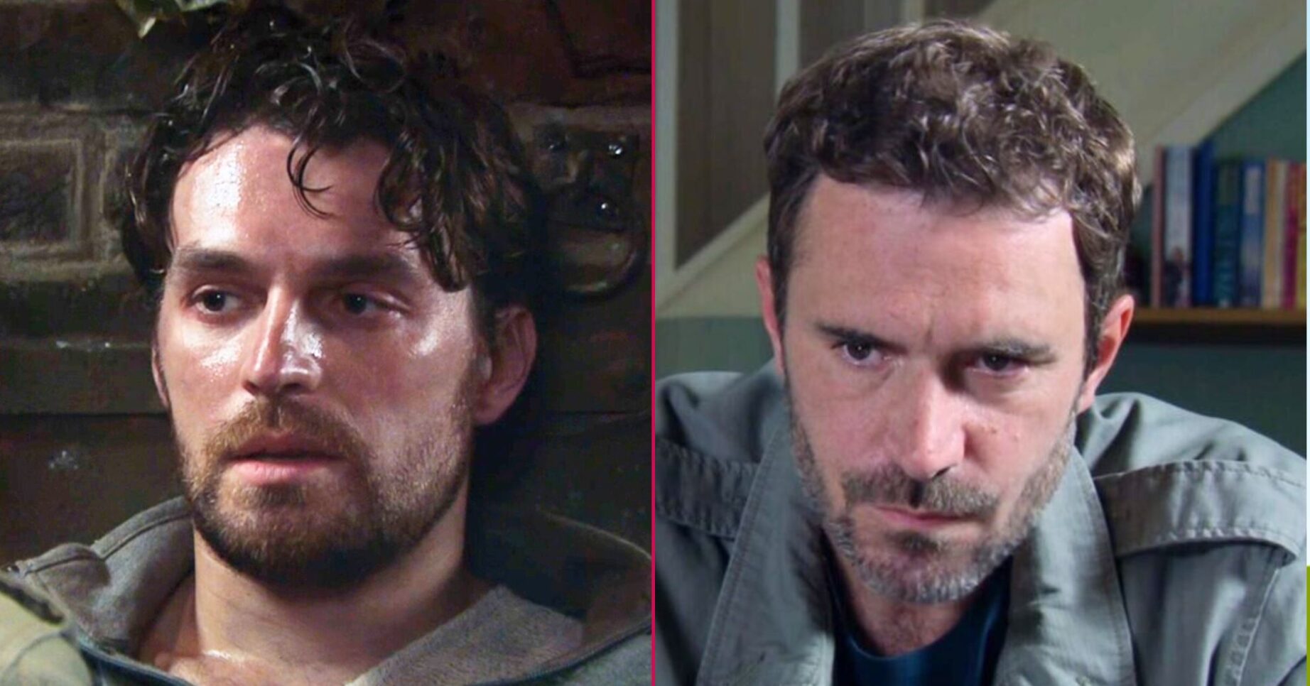 Mackenzie Boyd and John Sugden in Emmerdale split pic (Credit: ITV/Comp ED!)