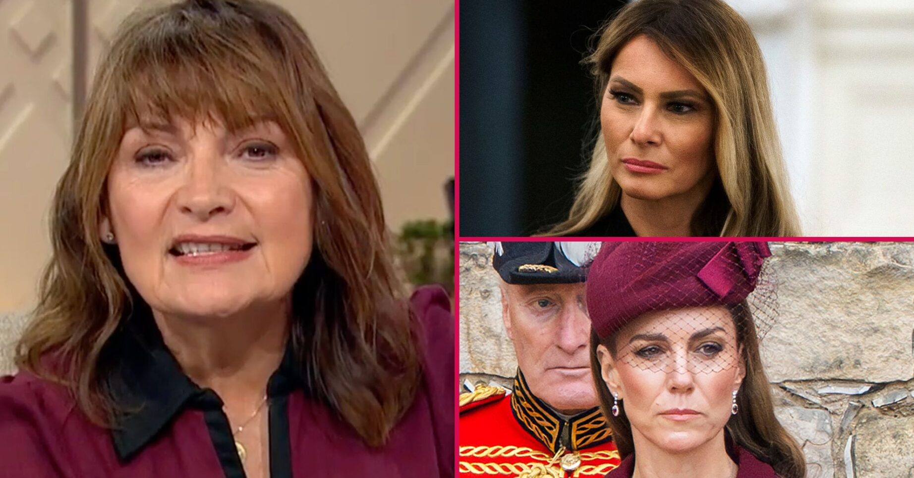 Lorraine Kelly, Princess of Wales and Melania Trump