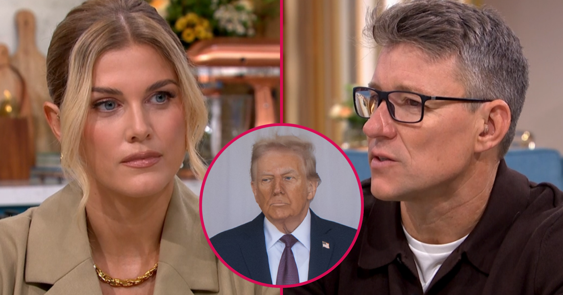 Ashley James, Ben Shephard and President Trump