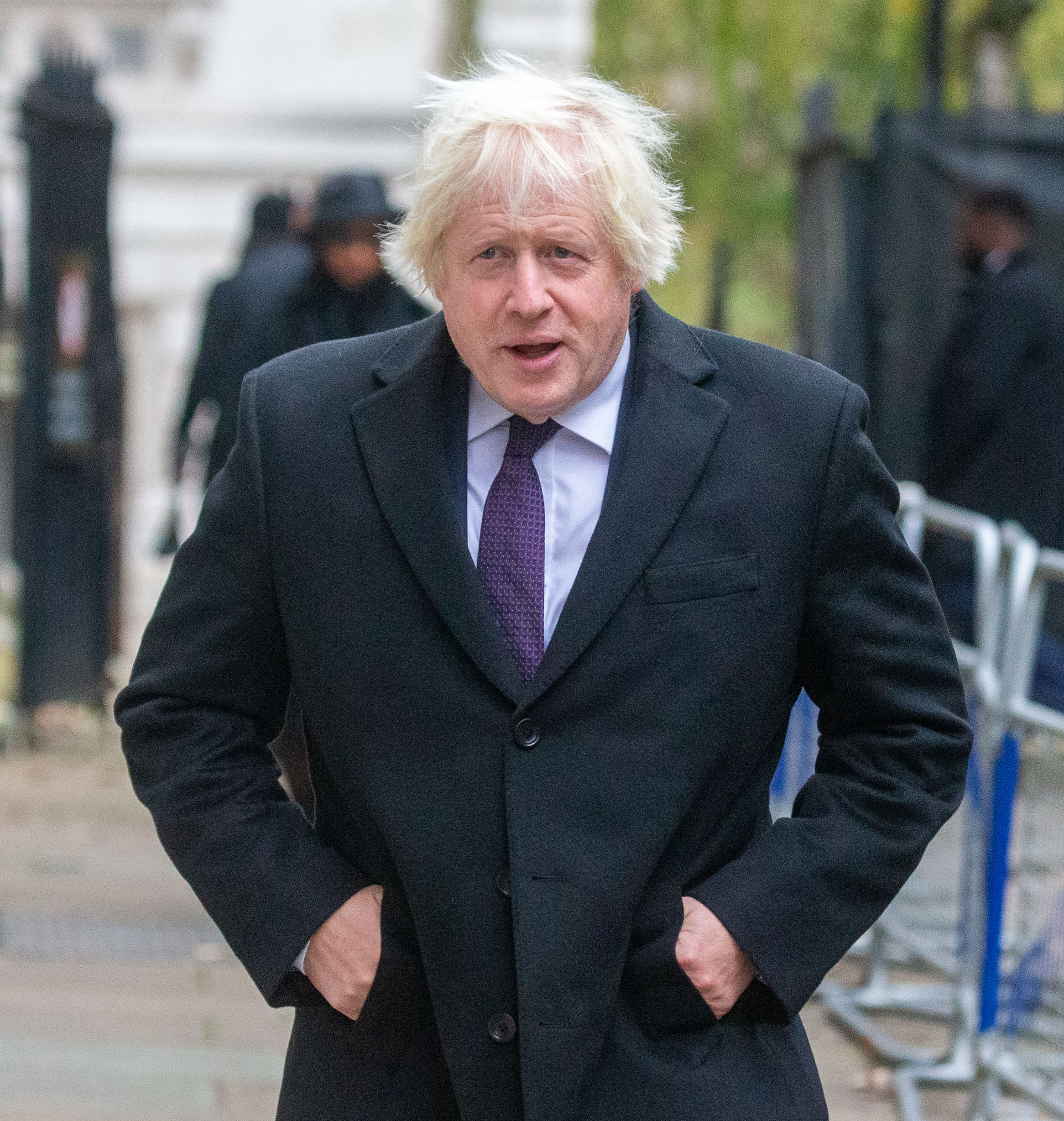 Boris Johnson walking