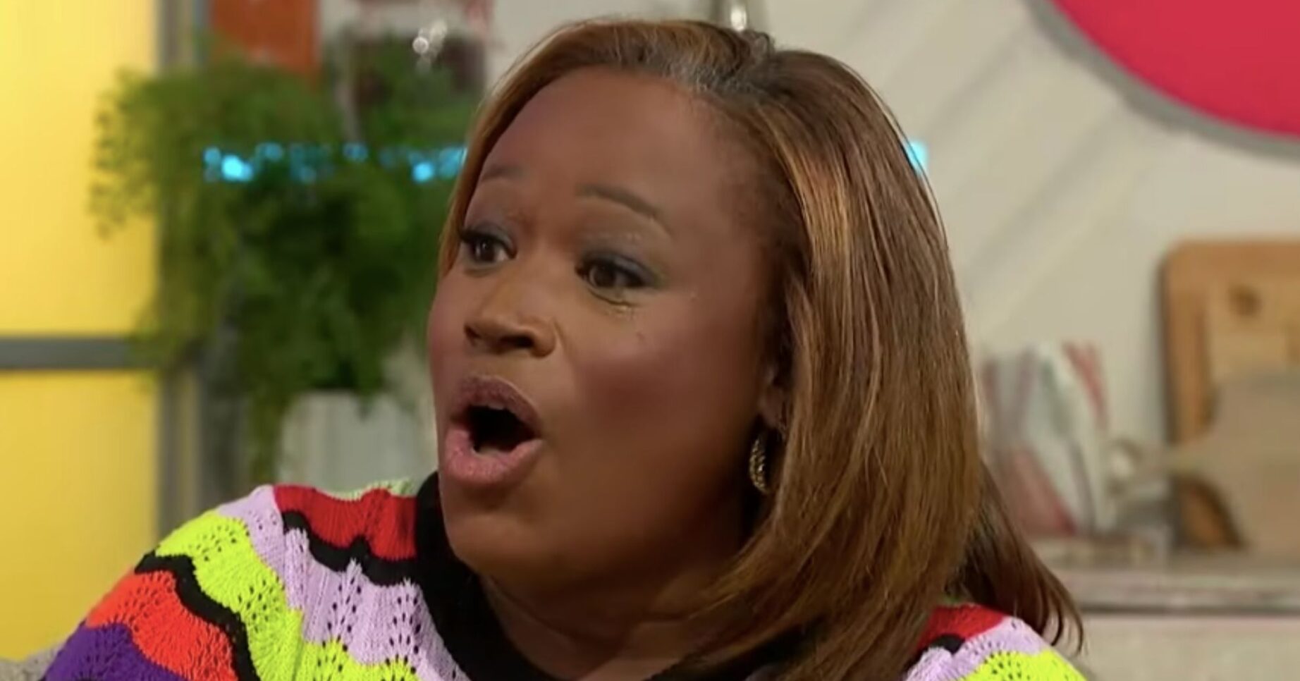 Charlene looking shocked