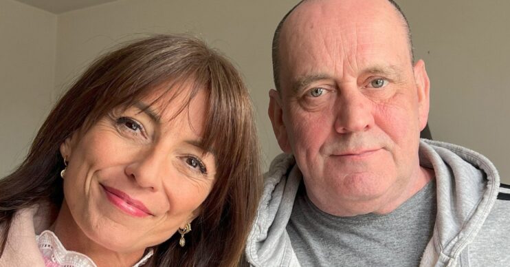 Davina McCall with Peter MacDonald on Long Lost Family