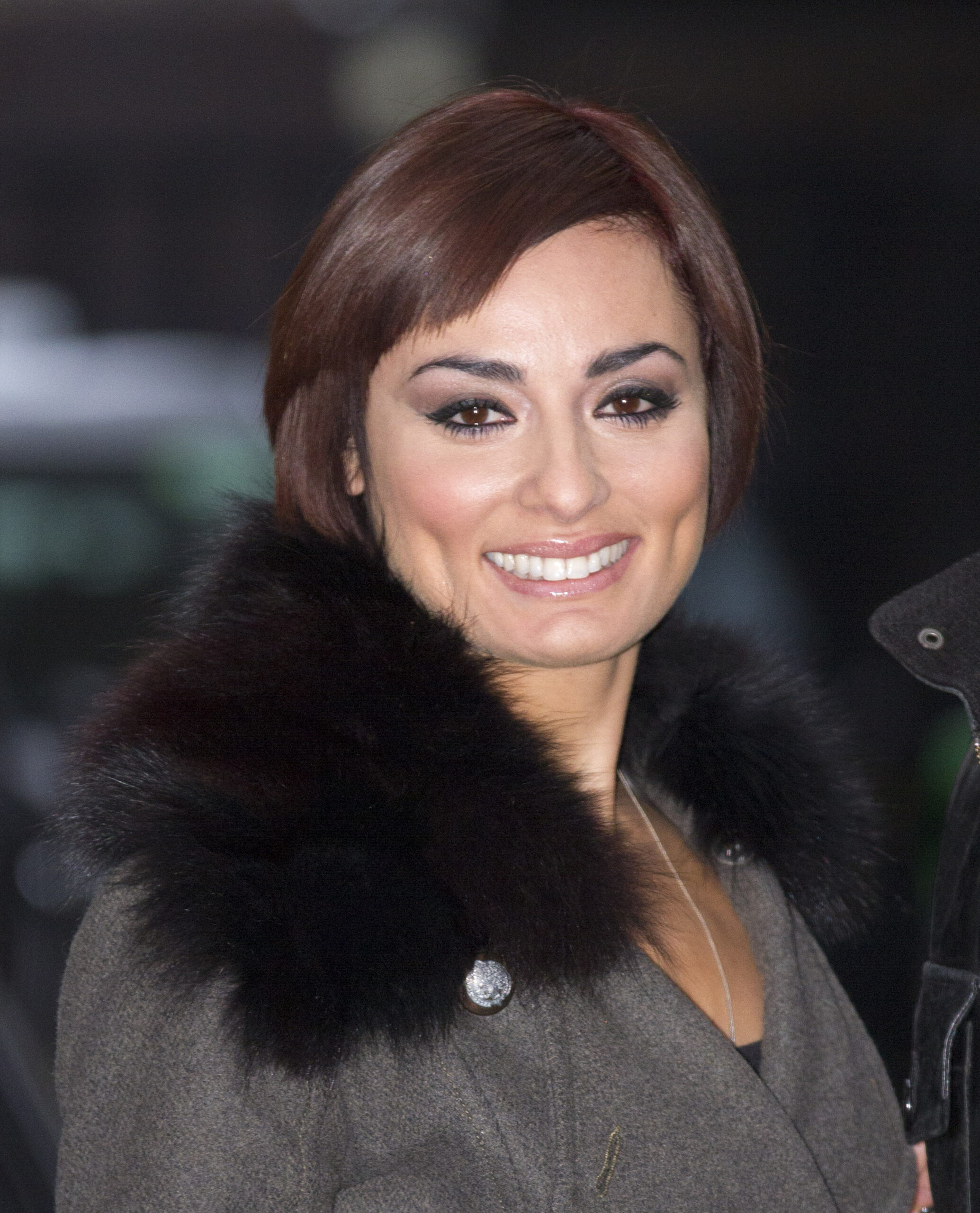 Flavia leaving the ITV studios.
