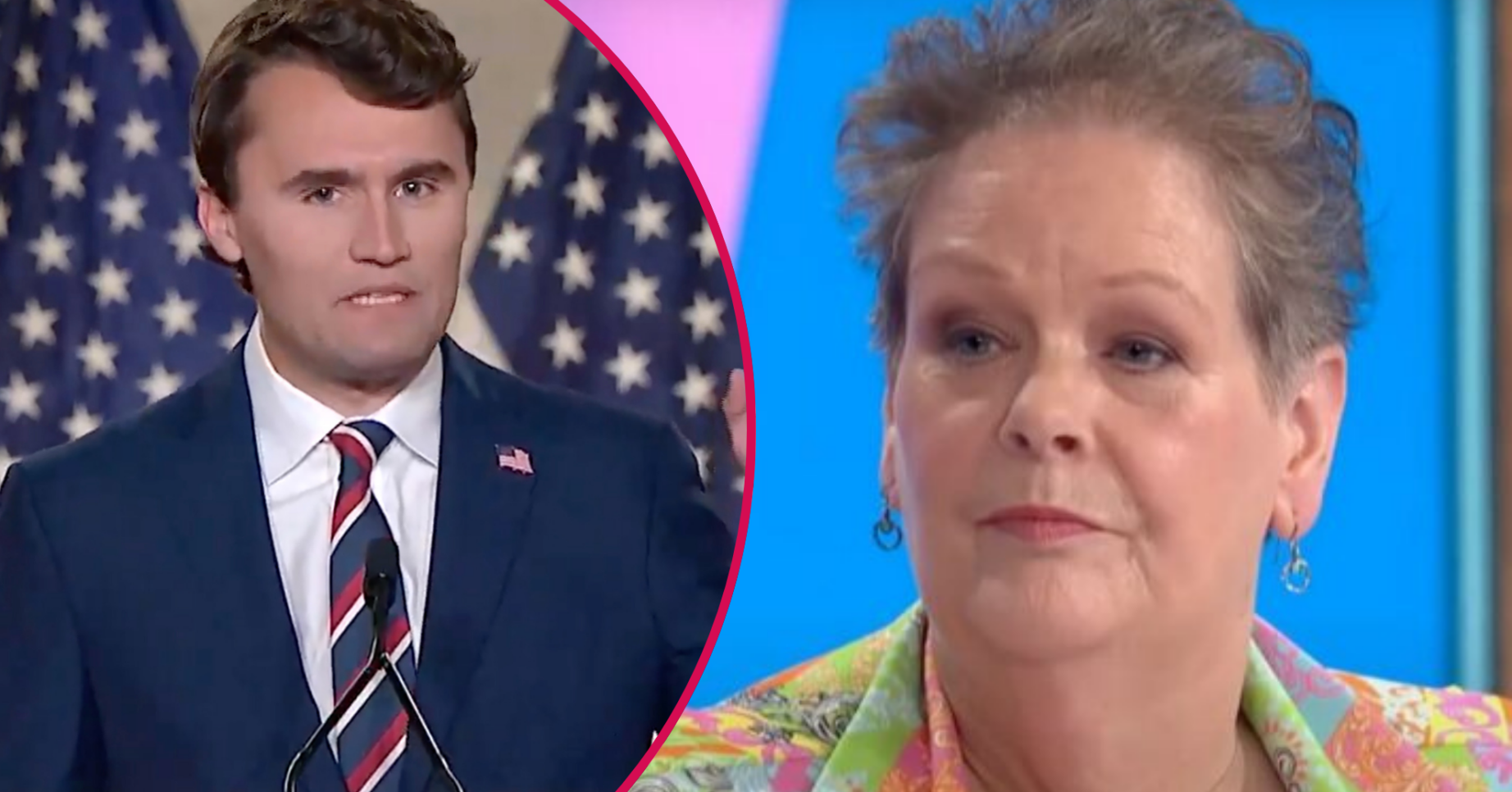 Charlie Kirk and Anne Hegerty