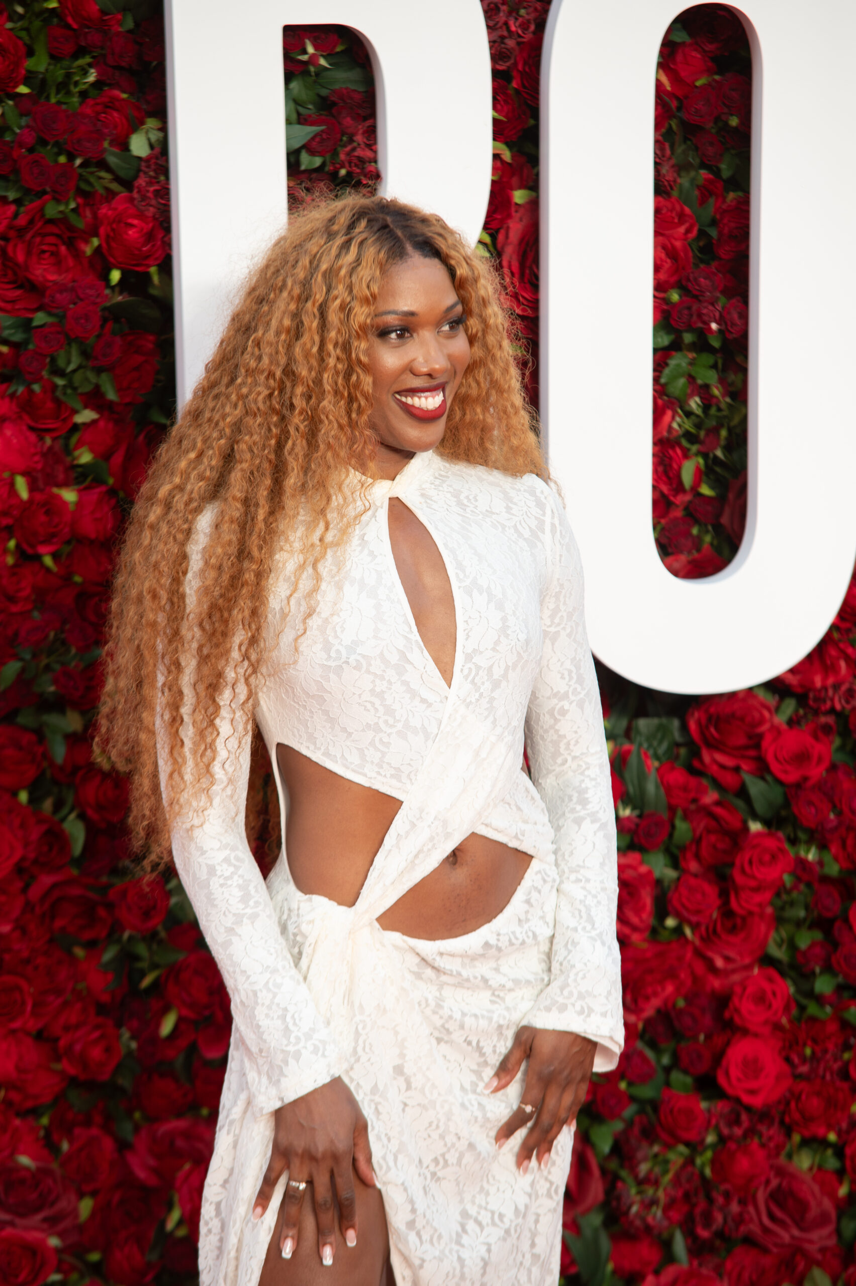 Montell Douglas at The Roses premiere.